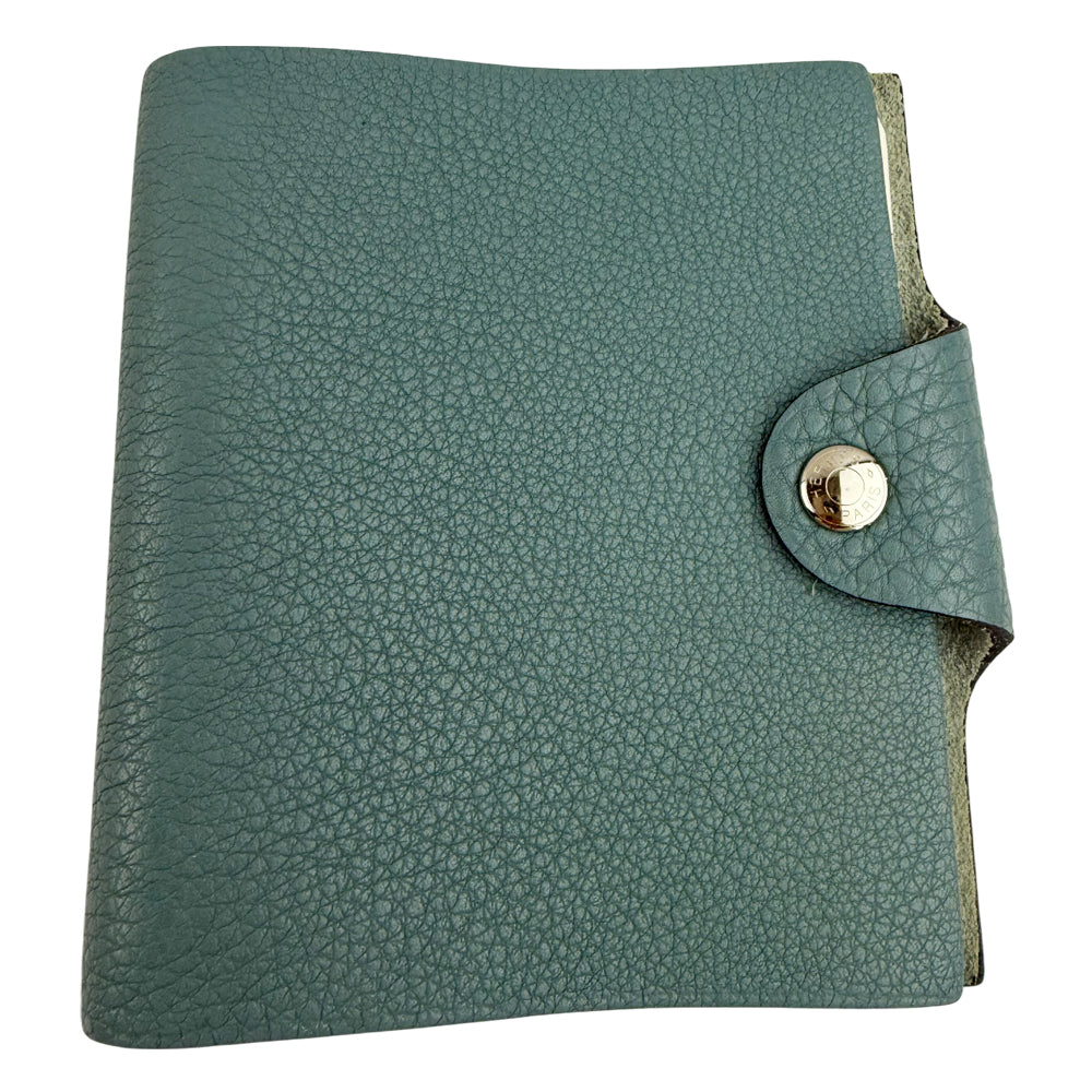 HERMES Ulysse PM Blue Leather Notebook LHQ1458