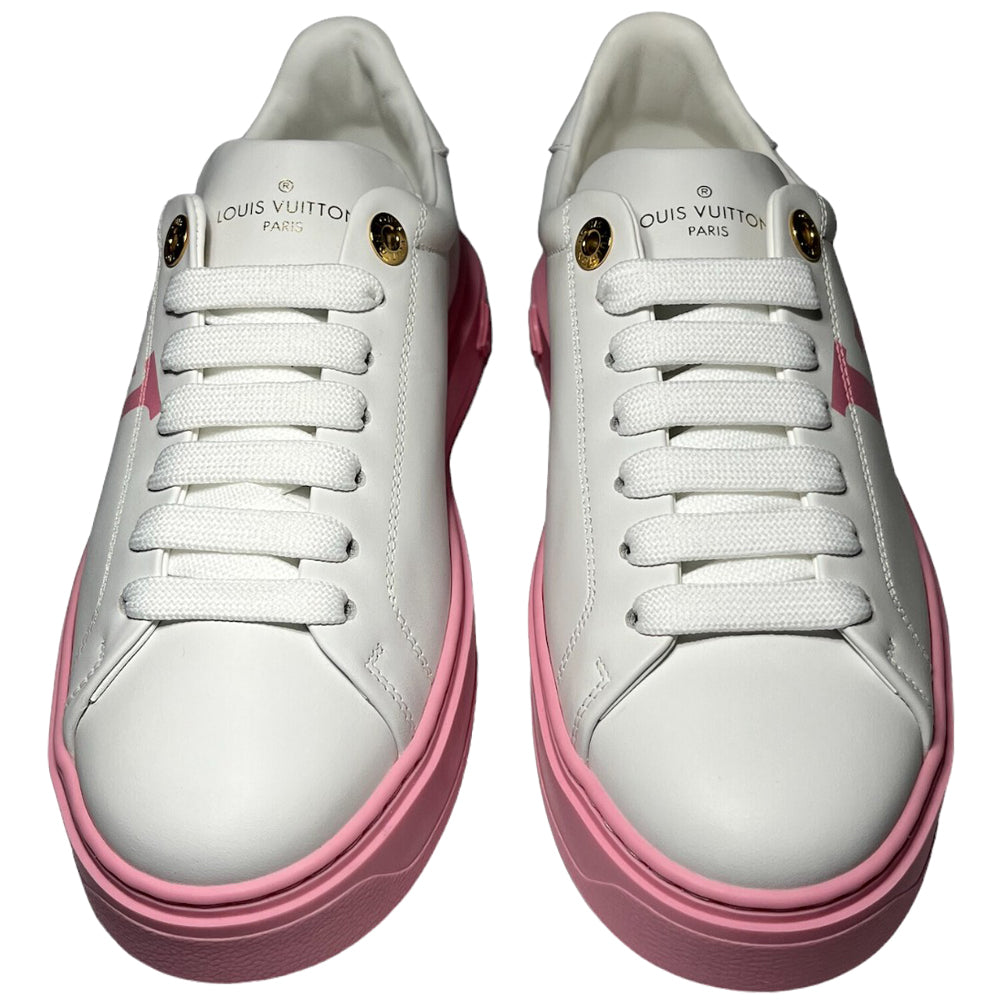 LOUIS VUITTON Zapatillas Mujer Blanco/Rosa Time Out Tallas disponibles: 4.5 UK LHQ146