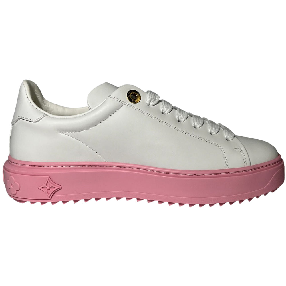 LOUIS VUITTON Femmes Chaussures Time Out Blanc/Rose Taille 4.5 UK LHQ146