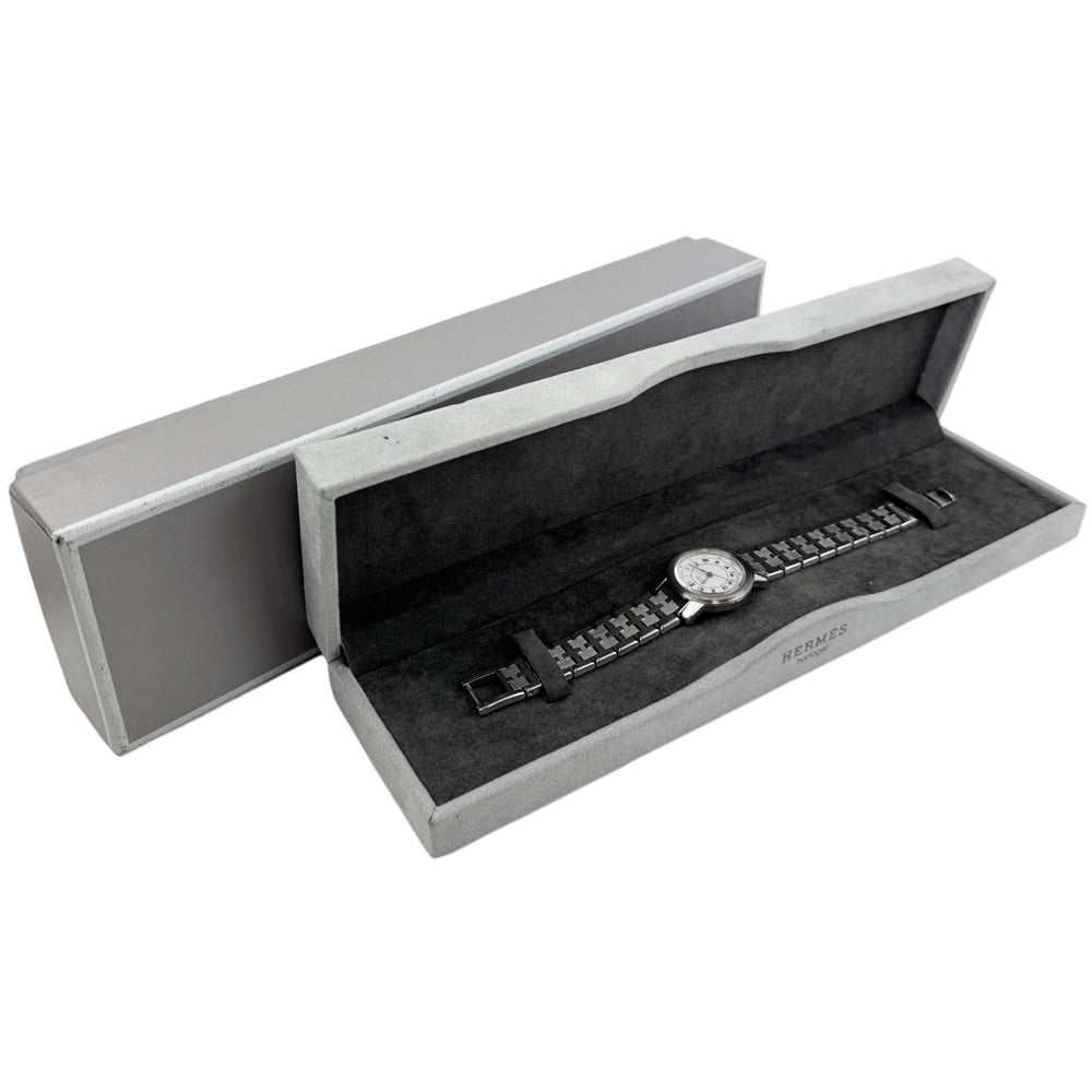 HERMES Ladies Carrick Silver Watch LHQ1463