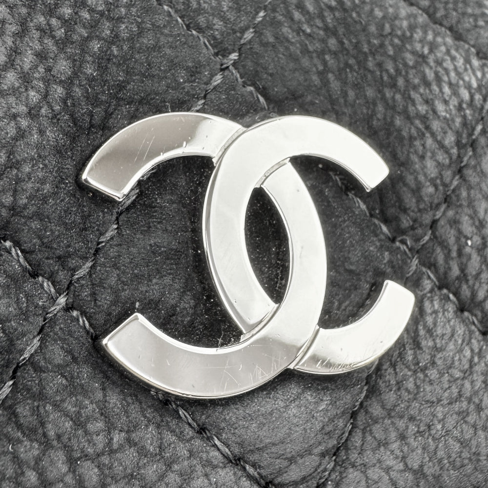 CHANEL CoCo Matelasse Black Leather Shoulder Bag LHQ1467