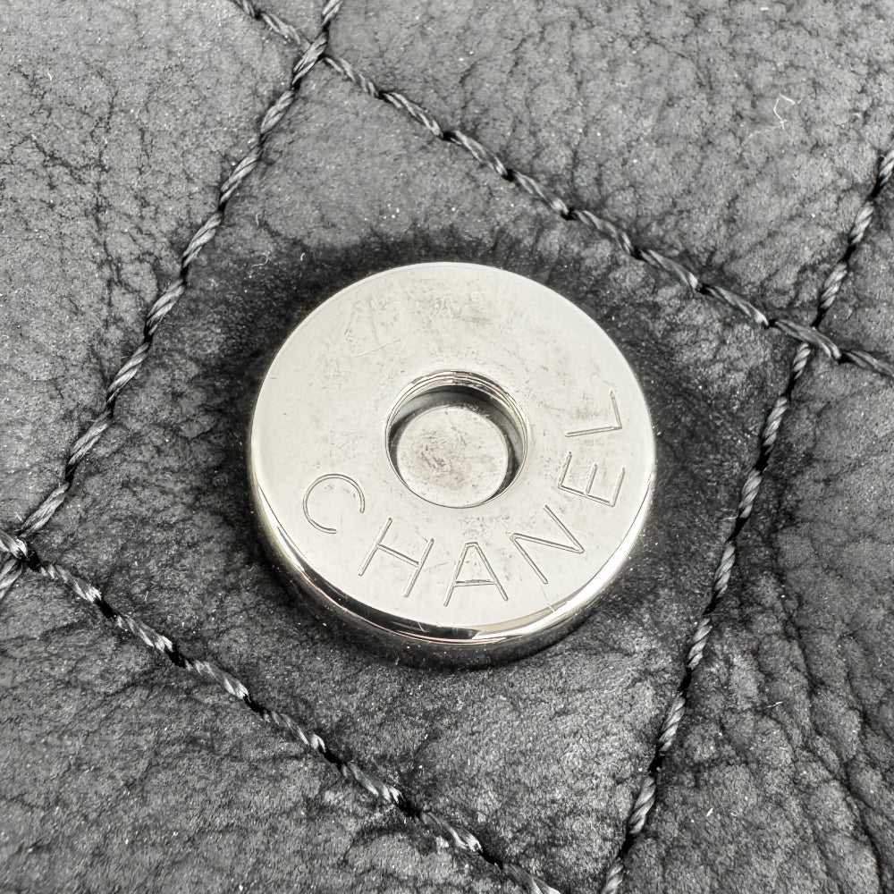 CHANEL CoCo Matelasse Black Leather Shoulder Bag LHQ1467