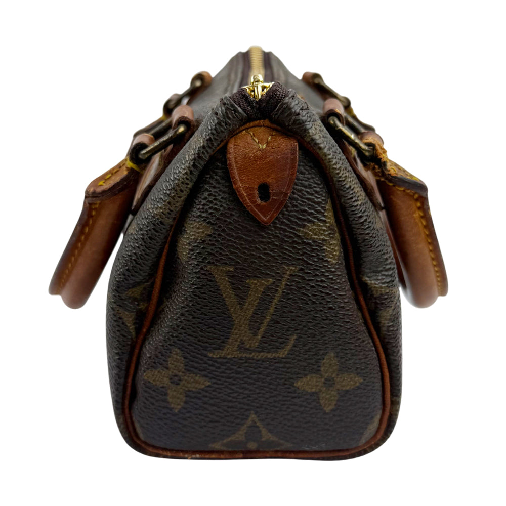 LOUIS VUITTON Mini Nano Speedy Monogram Shoulder Bag LHQ1468