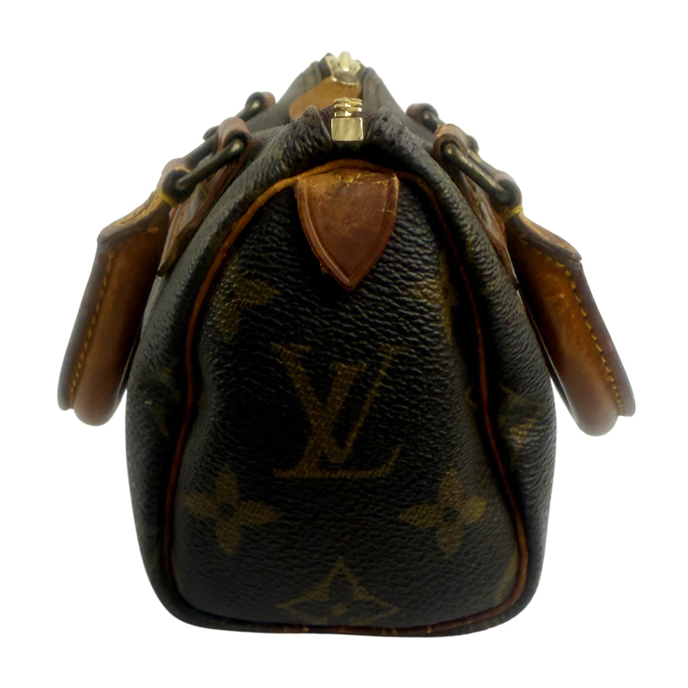 LOUIS VUITTON Mini Nano Speedy Monogram Shoulder Bag LHQ1468