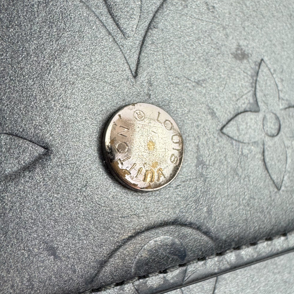 LOUIS VUITTON Sarah Empreinte Vernis Patent Leather Long TriFold Purse LHQ1469