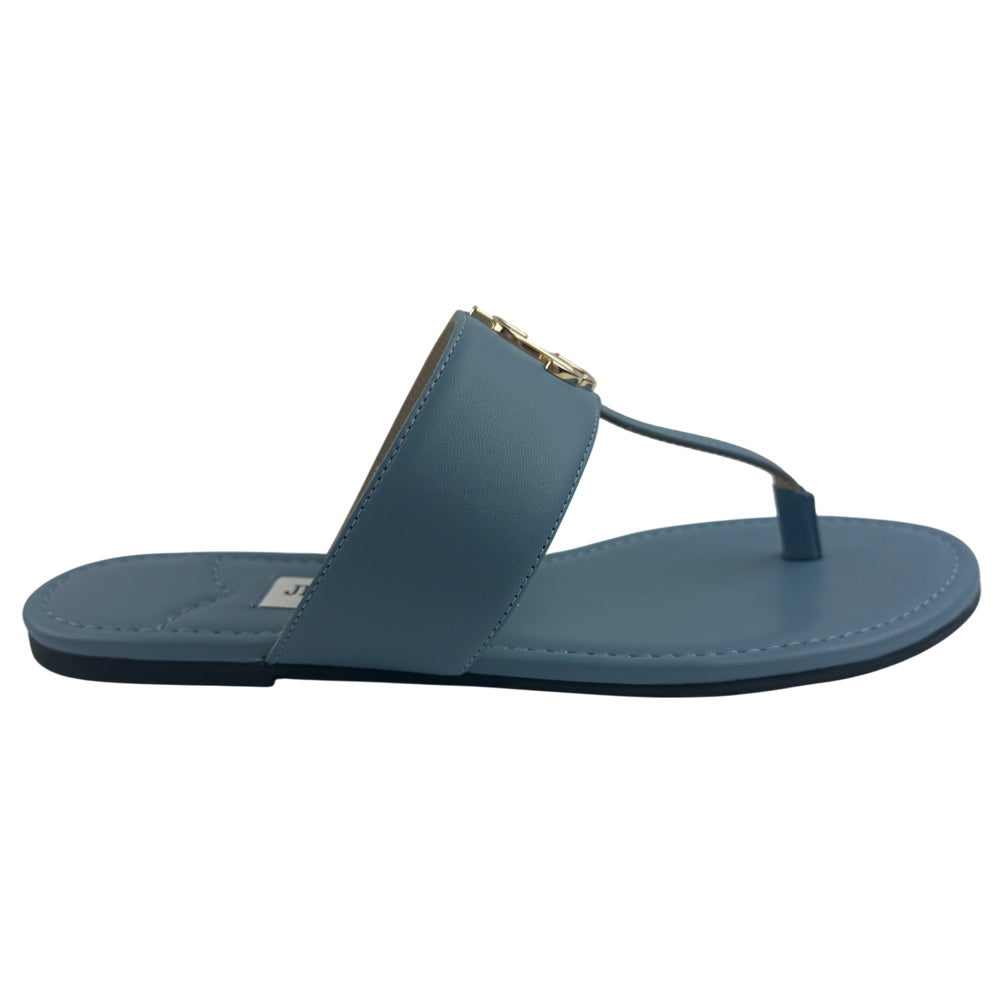 JIMMY CHOO Blue Leather Sandals Size UK 4 LHQ1471