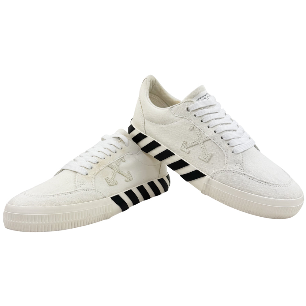 OFF-WHITE White Canvas Trainers Size 8 UK LHQ1490