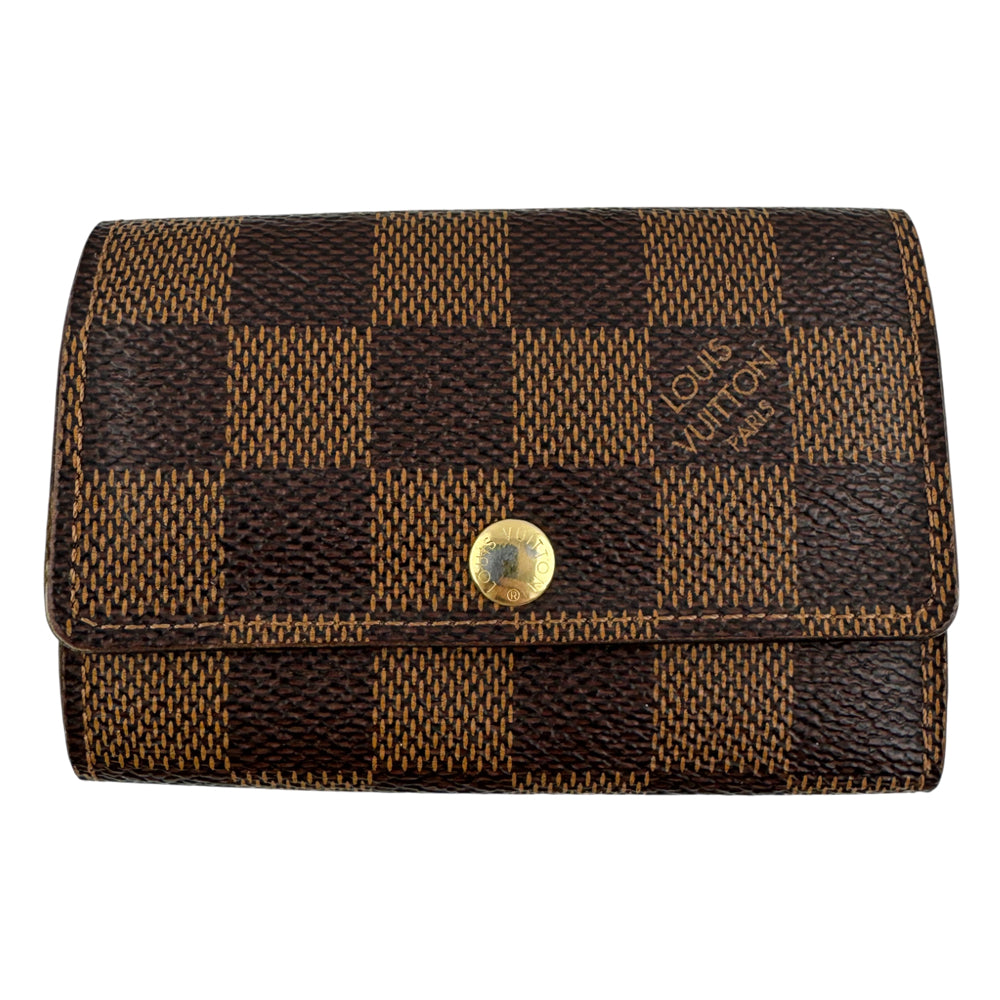 LOUIS VUITTON Damier Ebene 6 Key Holder LHQ1494