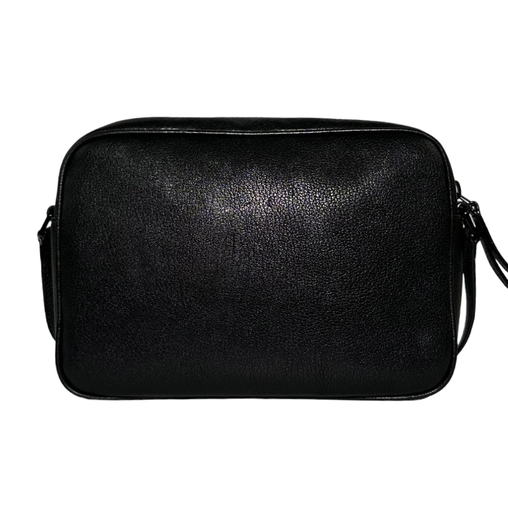 SAINT LAURENT Lou Camera Borsa a tracolla in pelle di vitello nera LHQ150