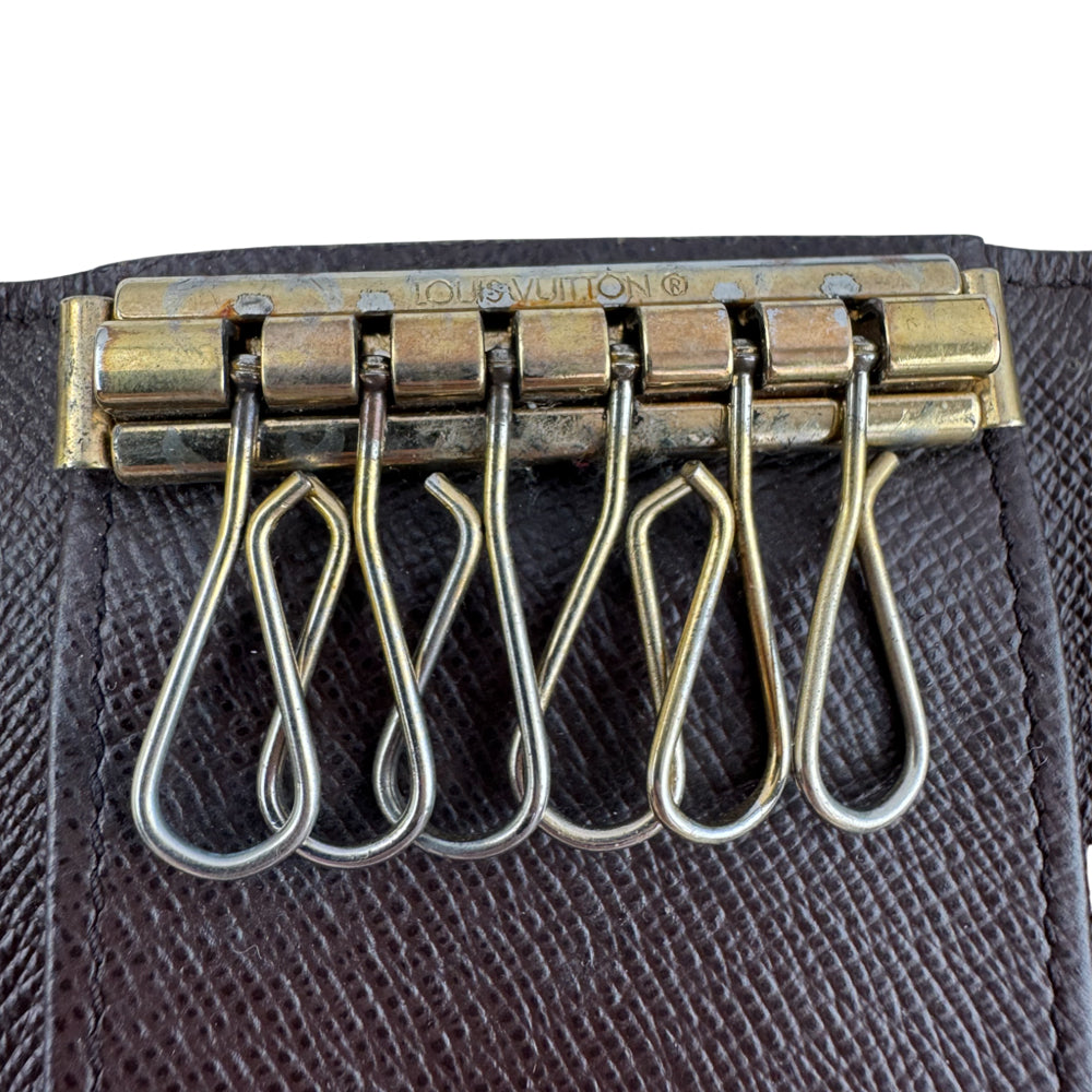 LOUIS VUITTON Damier Ebene 6 Key Holder LHQ1502