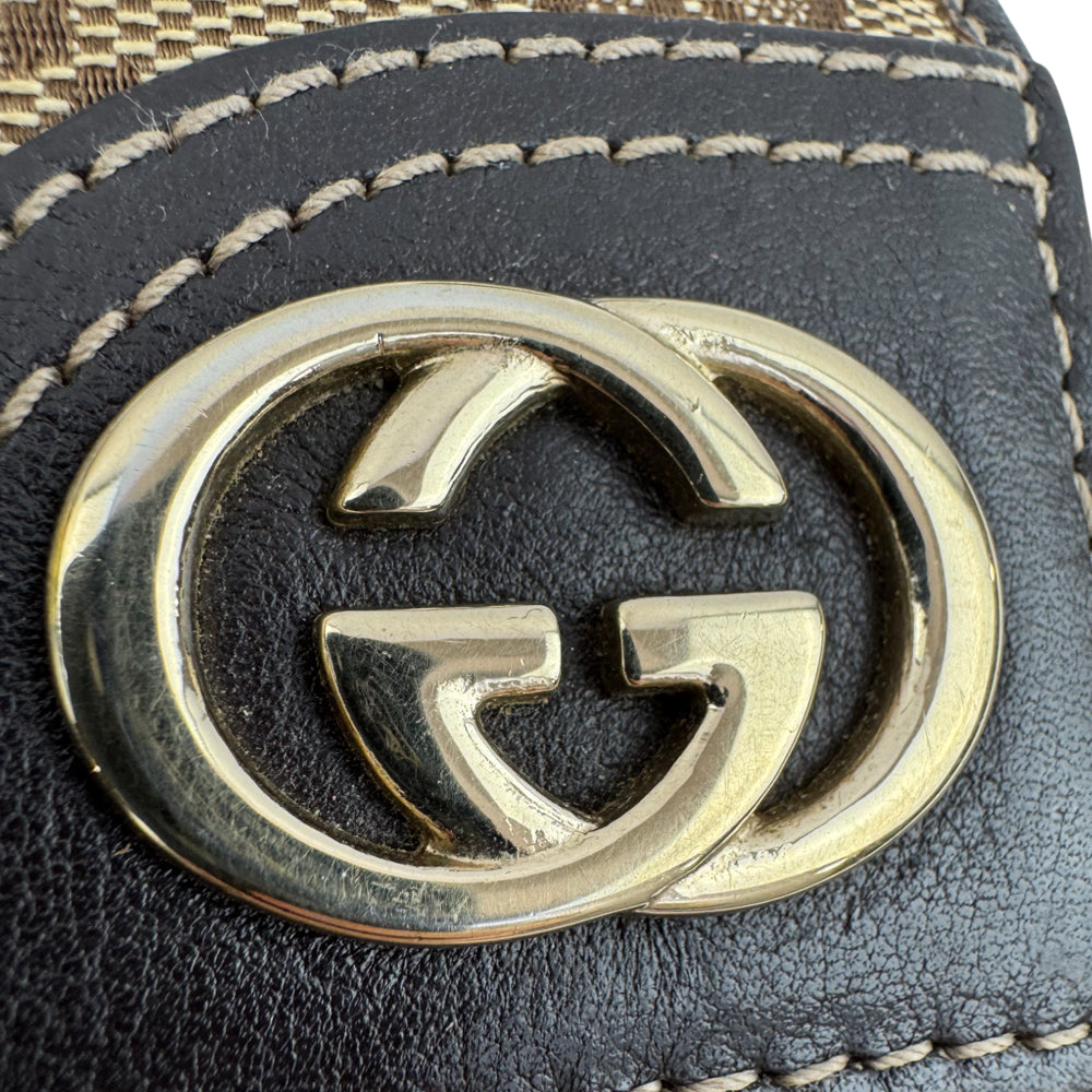 GUCCI Brown GG Canvas 6 Key Holder LHQ1504