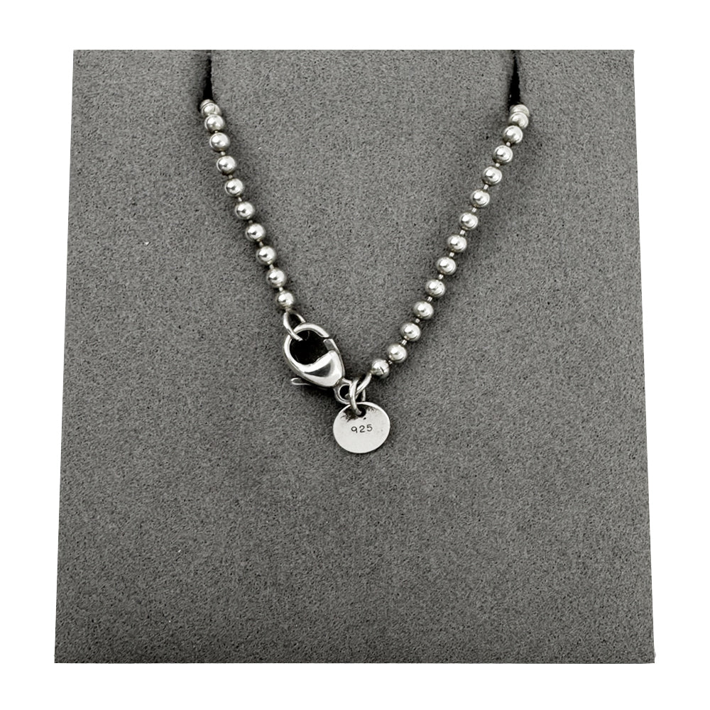 TIFFANY & CO Return To Heart Tag Ball Chain Silver Necklace LHQ1507