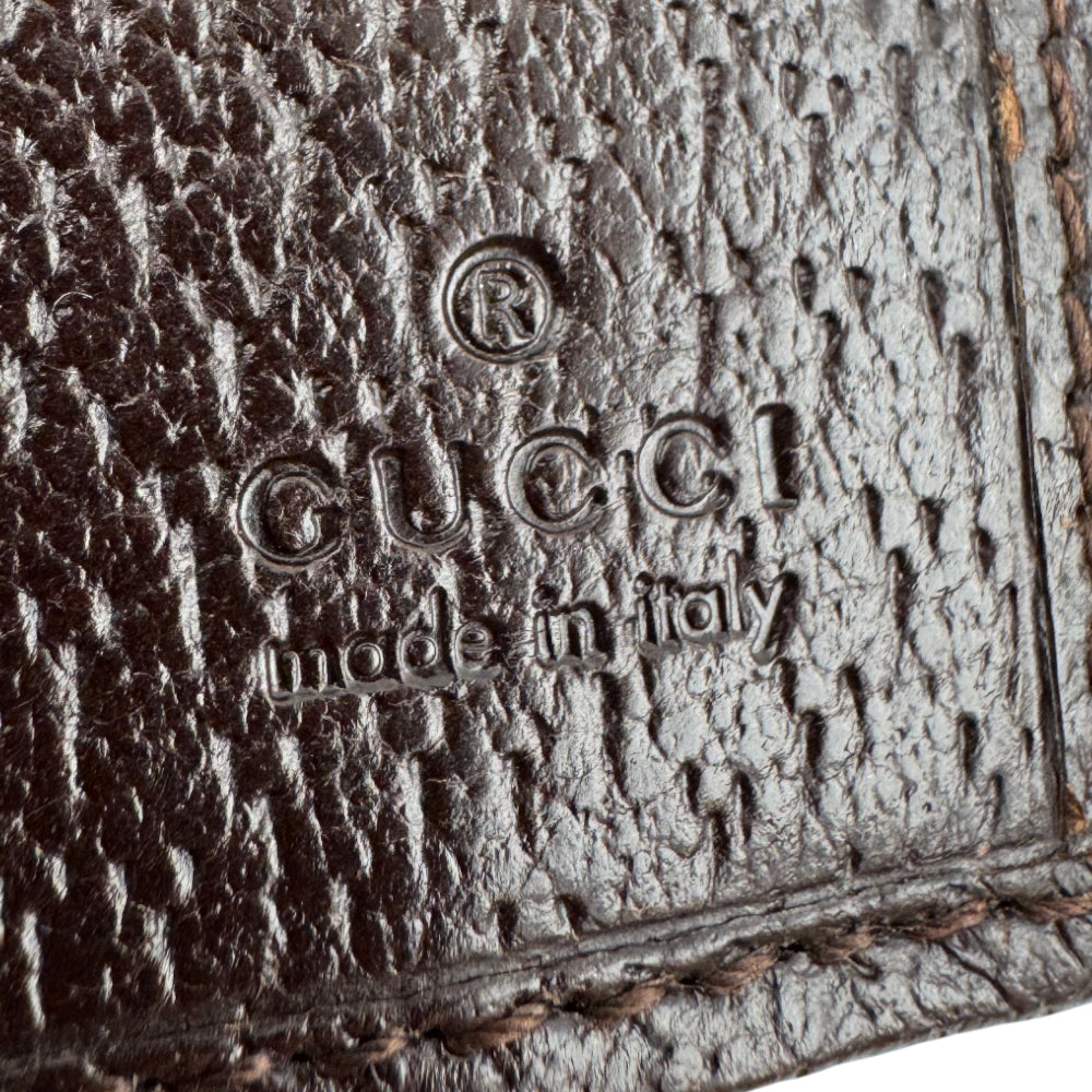 GUCCI GG Canvas Brown Long Purse LHQ1508
