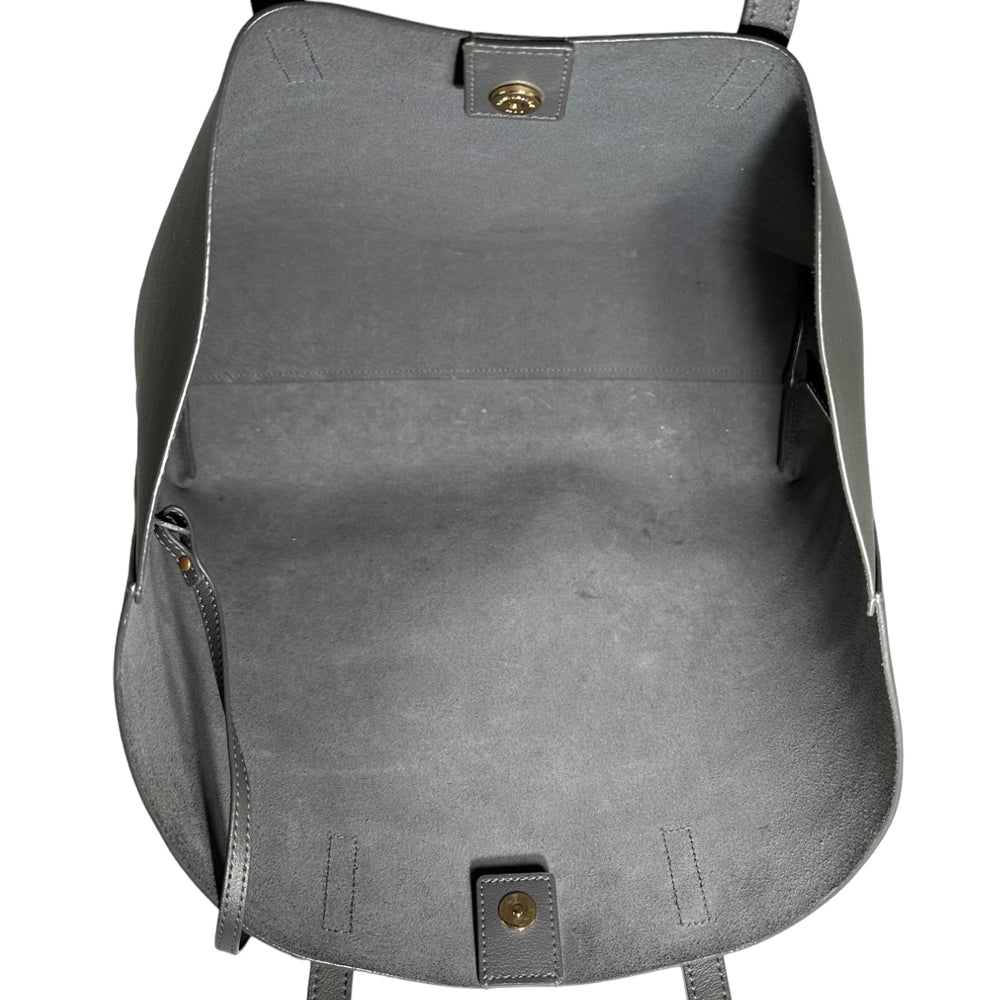 SAINT LAURENT Fourre-tout en cuir gris LHQ151