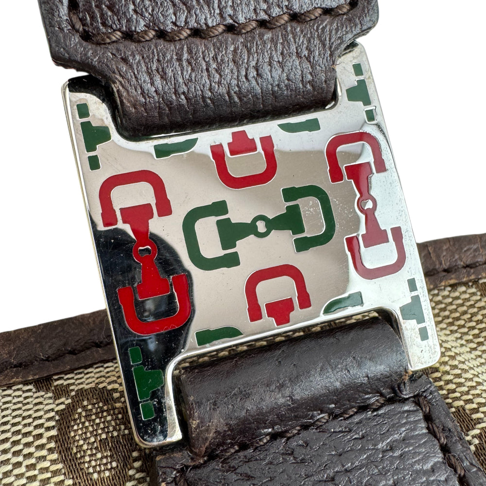 GUCCI GG Canvas Sherry Line Tote Shoulder Bag LHQ1510