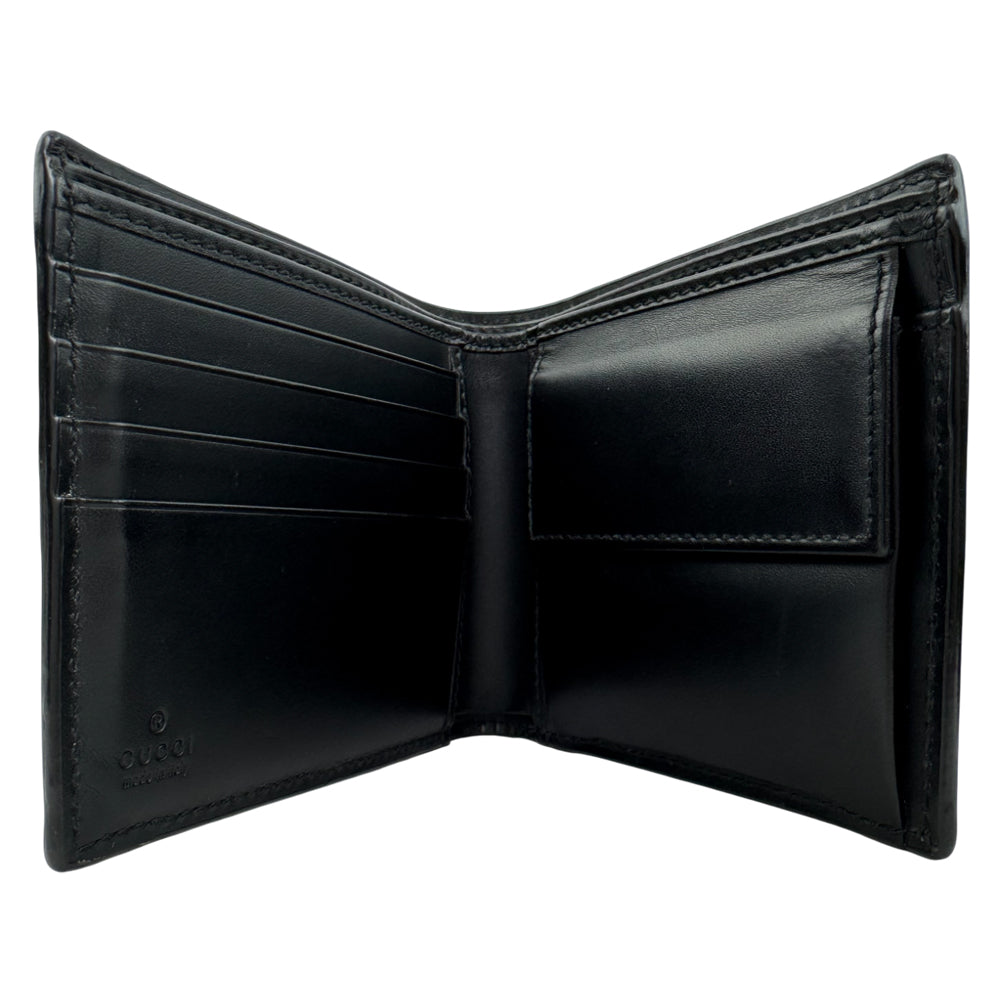 GUCCI Black GG Snake Print Wallet LHQ1514