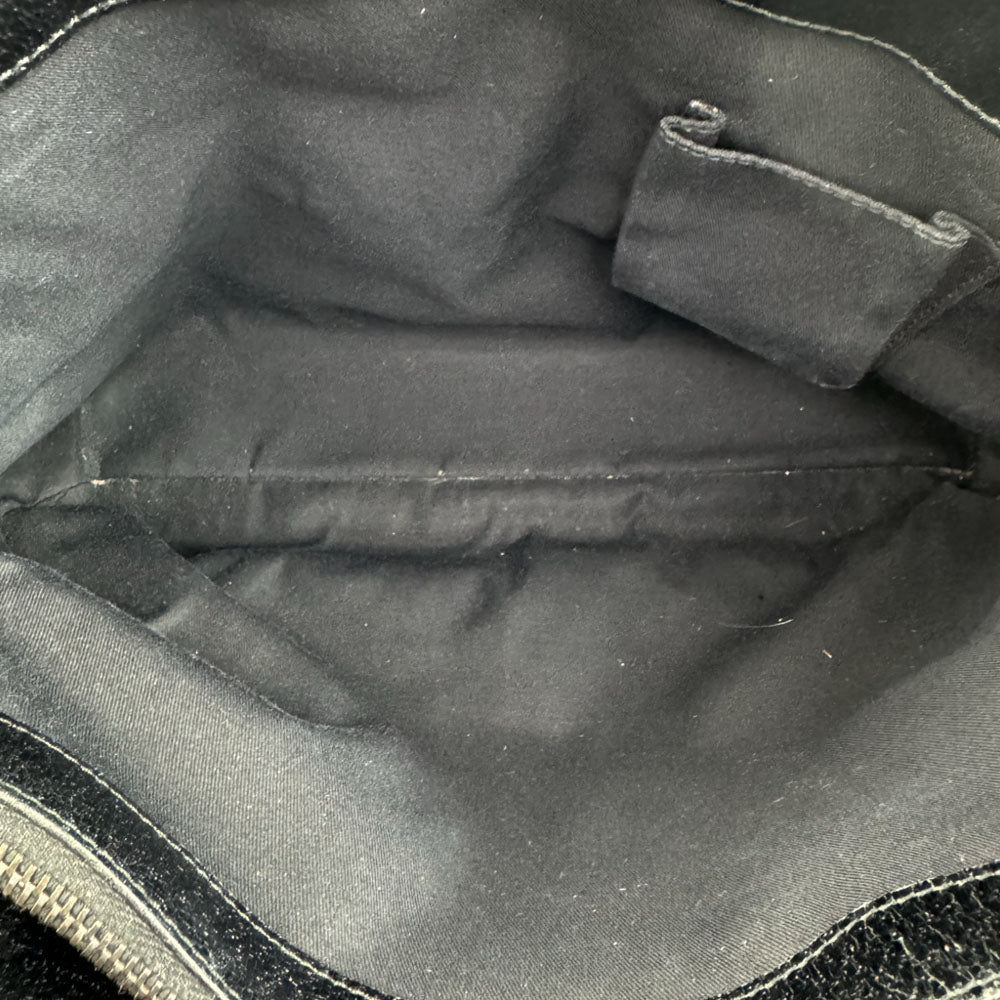 GUCCI GG Black Canvas Tote Shoulder Bag LHQ1519