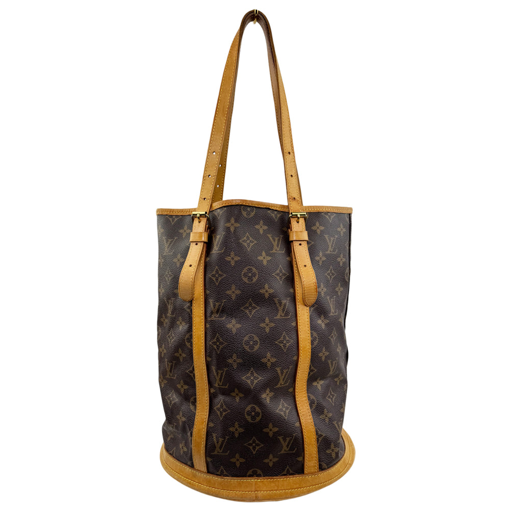 LOUIS VUITTON Brown Monogram Bucket GM Tote Shoulder Bag LHQ1528