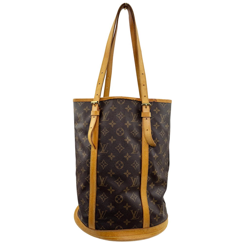 LOUIS VUITTON Brown Monogram Bucket GM Tote Shoulder Bag LHQ1528
