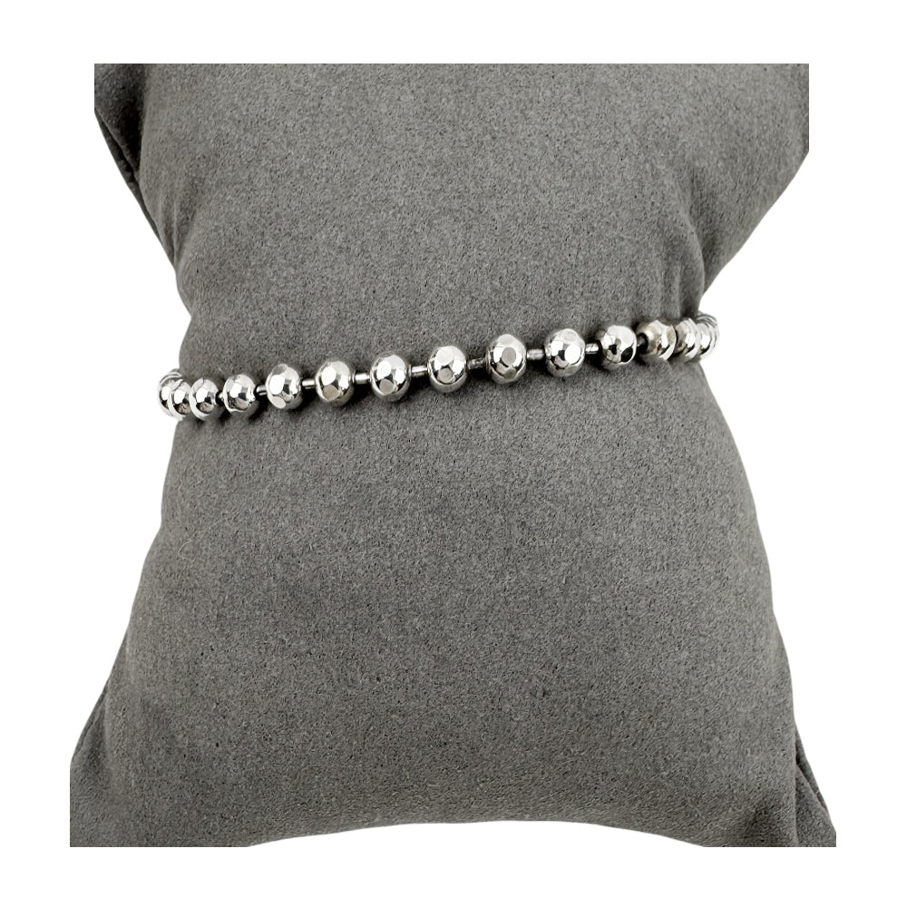 GUCCI Silver Beaded Toggle Bracelet LHQ1536