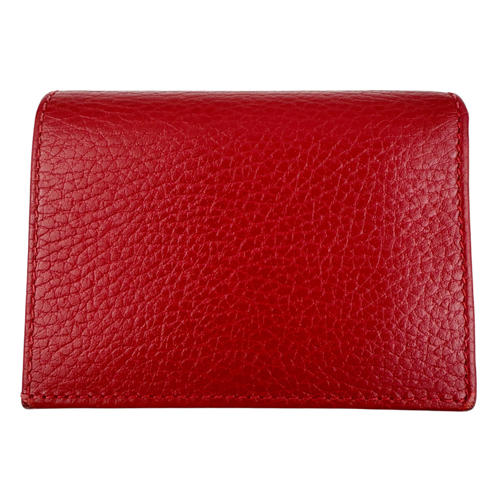 GUCCI GG Red Leather Marmont Purse LHQ1541