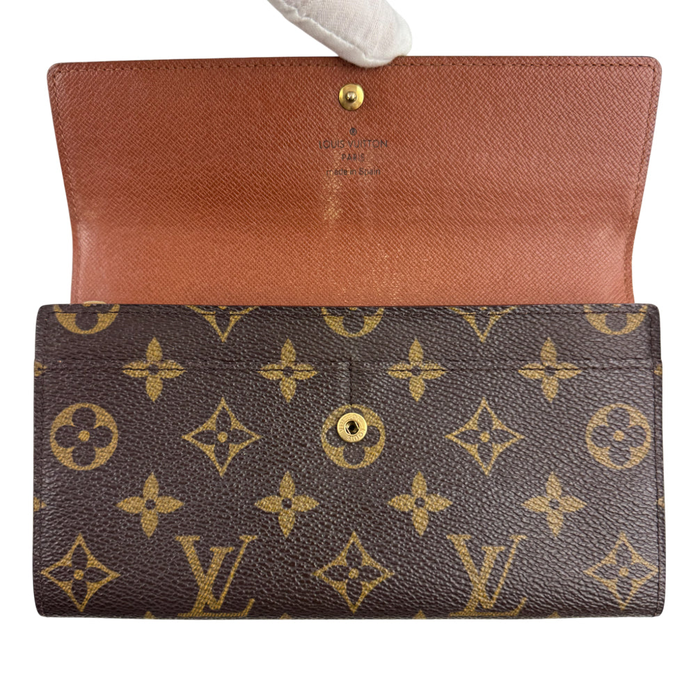 LOUIS VUITTON Monogram Sarah Long Purse LHQ1542