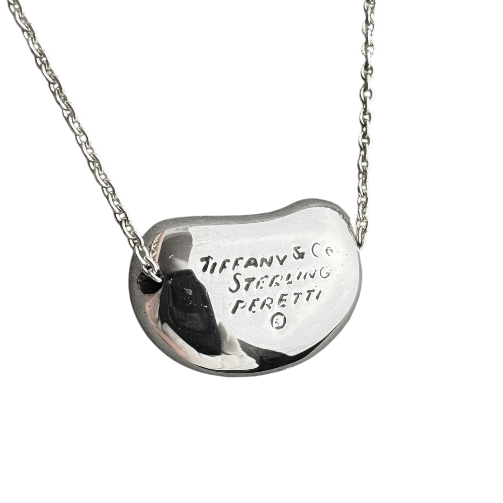 TIFFANY & CO 15mm Bean Silver Necklace LHQ1548