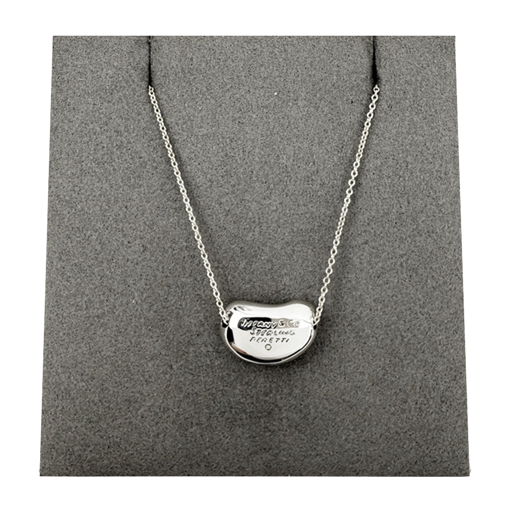 TIFFANY & CO 15mm Bean Silver Necklace LHQ1548