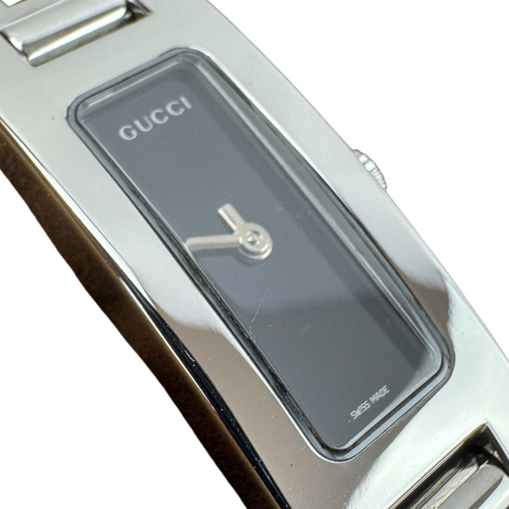 GUCCI Silver Black Dial Stainless Steel Watch LHQ1549