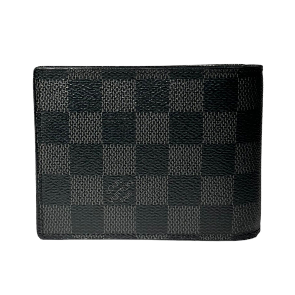 LOUIS VUITTON Portefeuille zippé Damier Graphite LHQ155