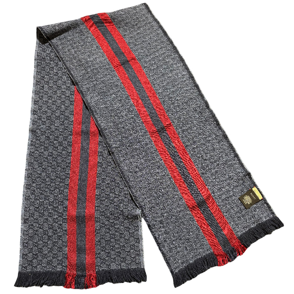 GUCCI GG Blue Sherry Line Scarf LHQ1557