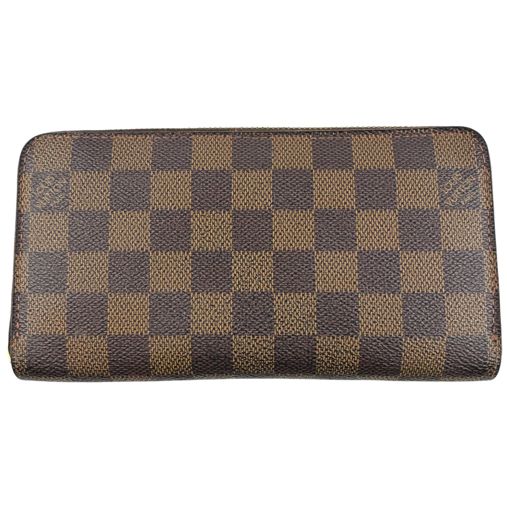 LOUIS VUITTON Damier Ebene Zippy Wallet Purse LHQ1563