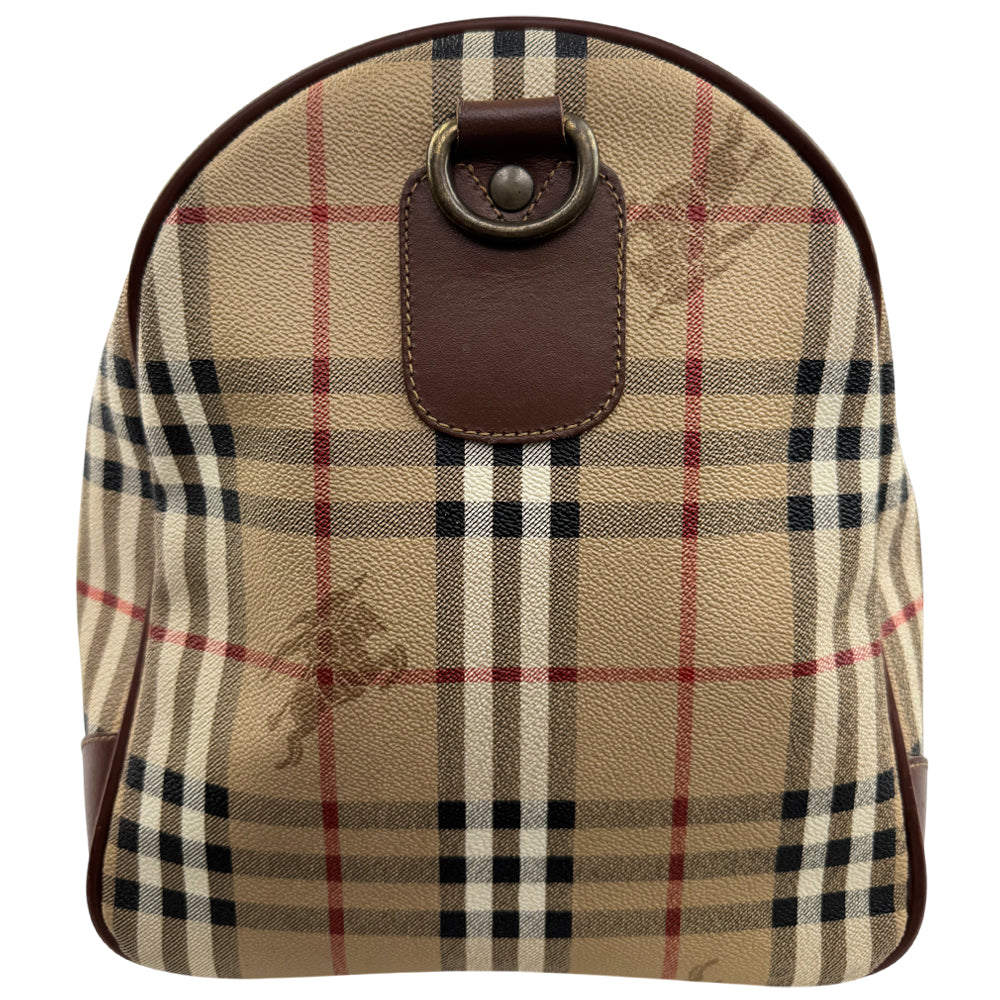 BURBERRY Nova Check Duffle/Boston Shoulder Bag LHQ1566