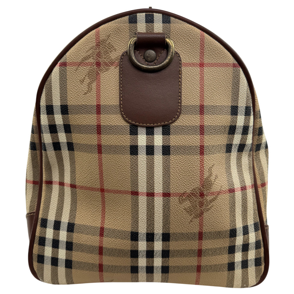 BURBERRY Nova Check Duffle/Boston Shoulder Bag LHQ1566