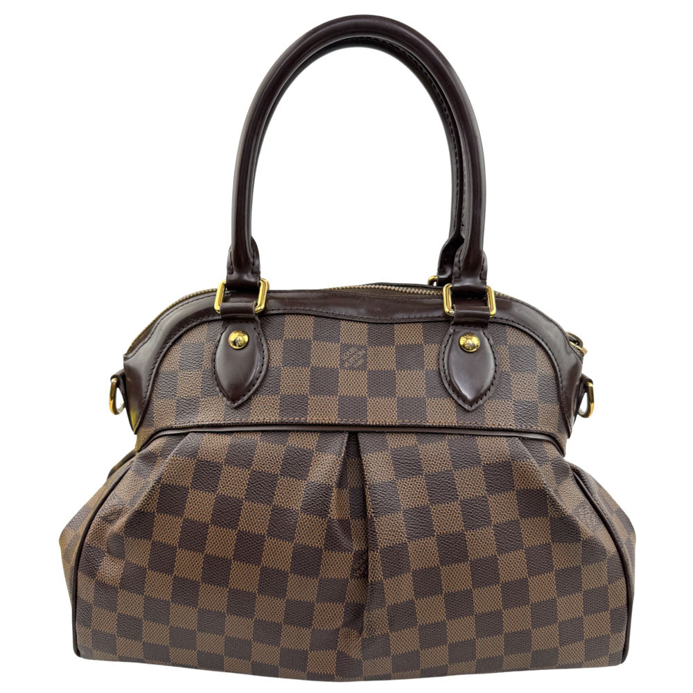 LOUIS VUITTON Trevi PM Damier Ebene Handbag Shoulder Bag LHQ1571