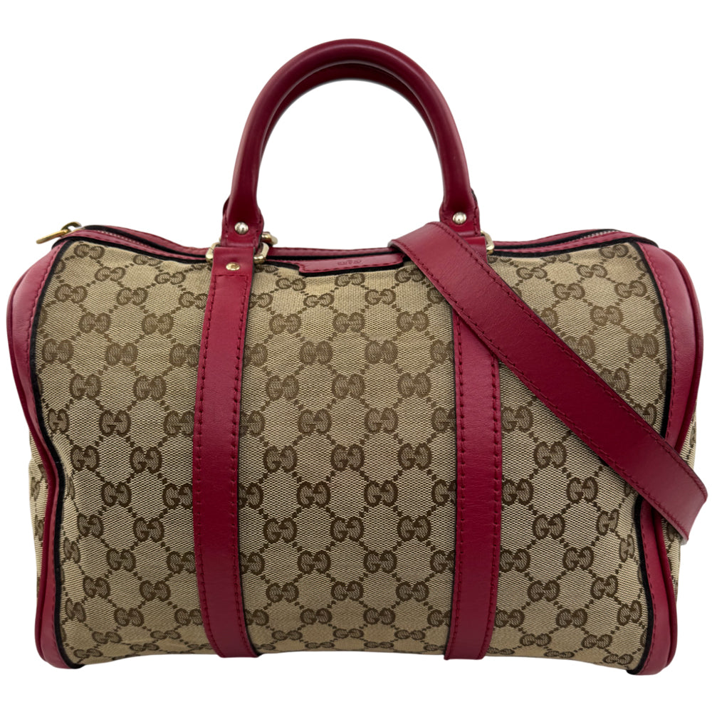 GUCCI Brown GG Canvas Boston Bag LHQ1573