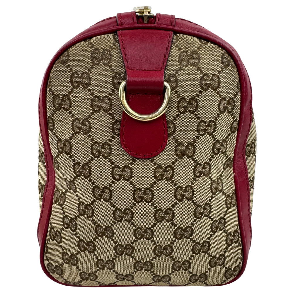GUCCI Brown GG Canvas Boston Bag LHQ1573