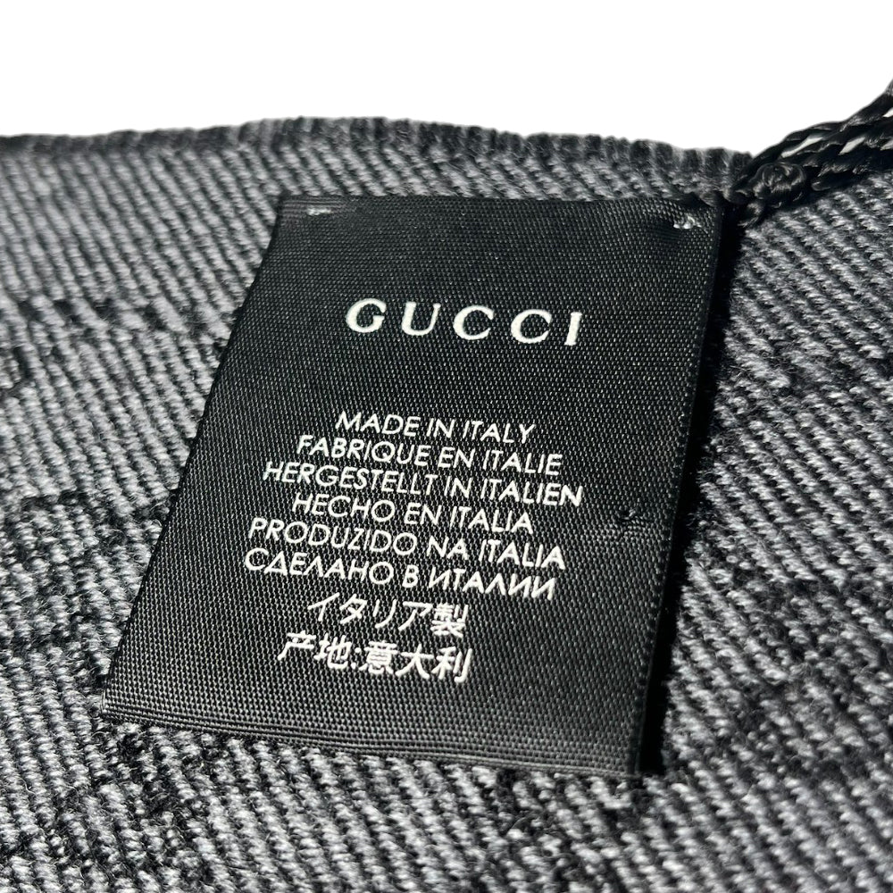 GUCCI GG Scarf Charcoal LHQ158