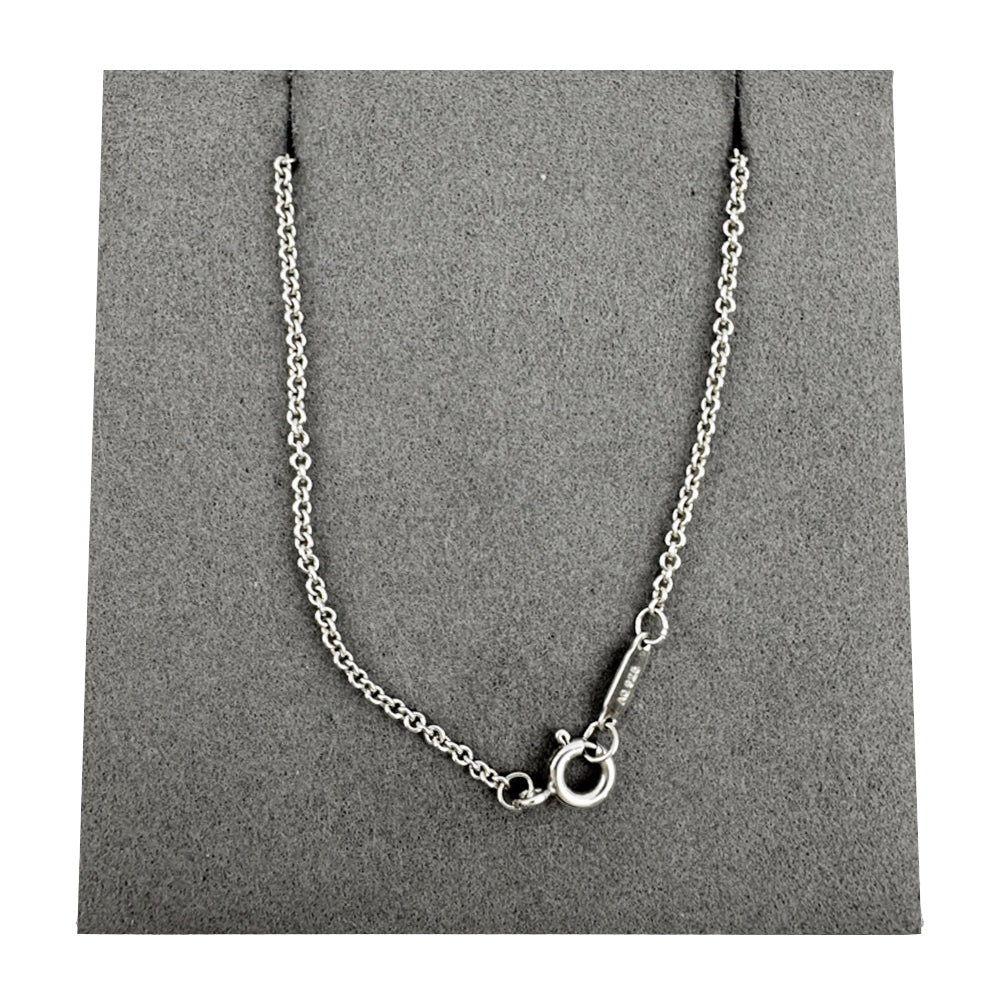 TIFFANY & CO Interlocking Ring 1837 Silver Necklace LHQ1580