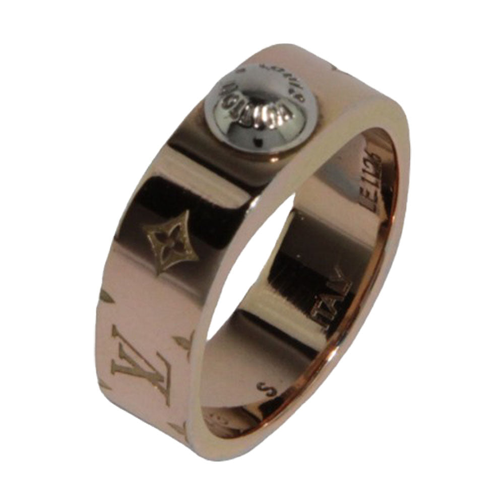 LOUIS VUITTON Nanogram Ring Rose Gold Größe 9,5 LHQ159