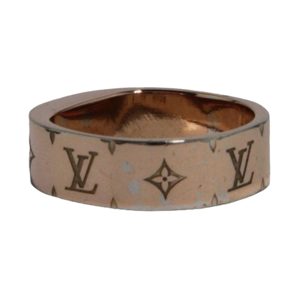 LOUIS VUITTON Bague Nanogramme Or Rose Taille 9.5 LHQ159