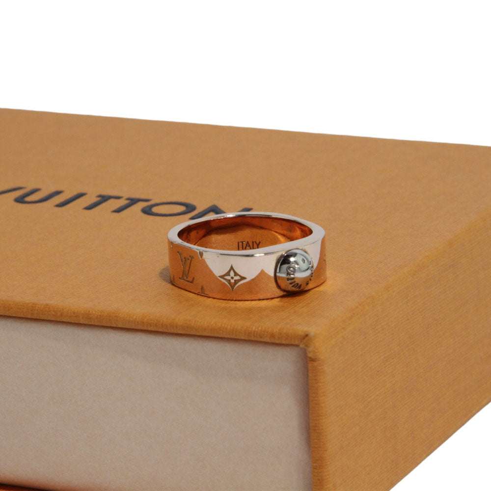 LOUIS VUITTON Nanogram Ring Rose Gold Größe 9,5 LHQ159