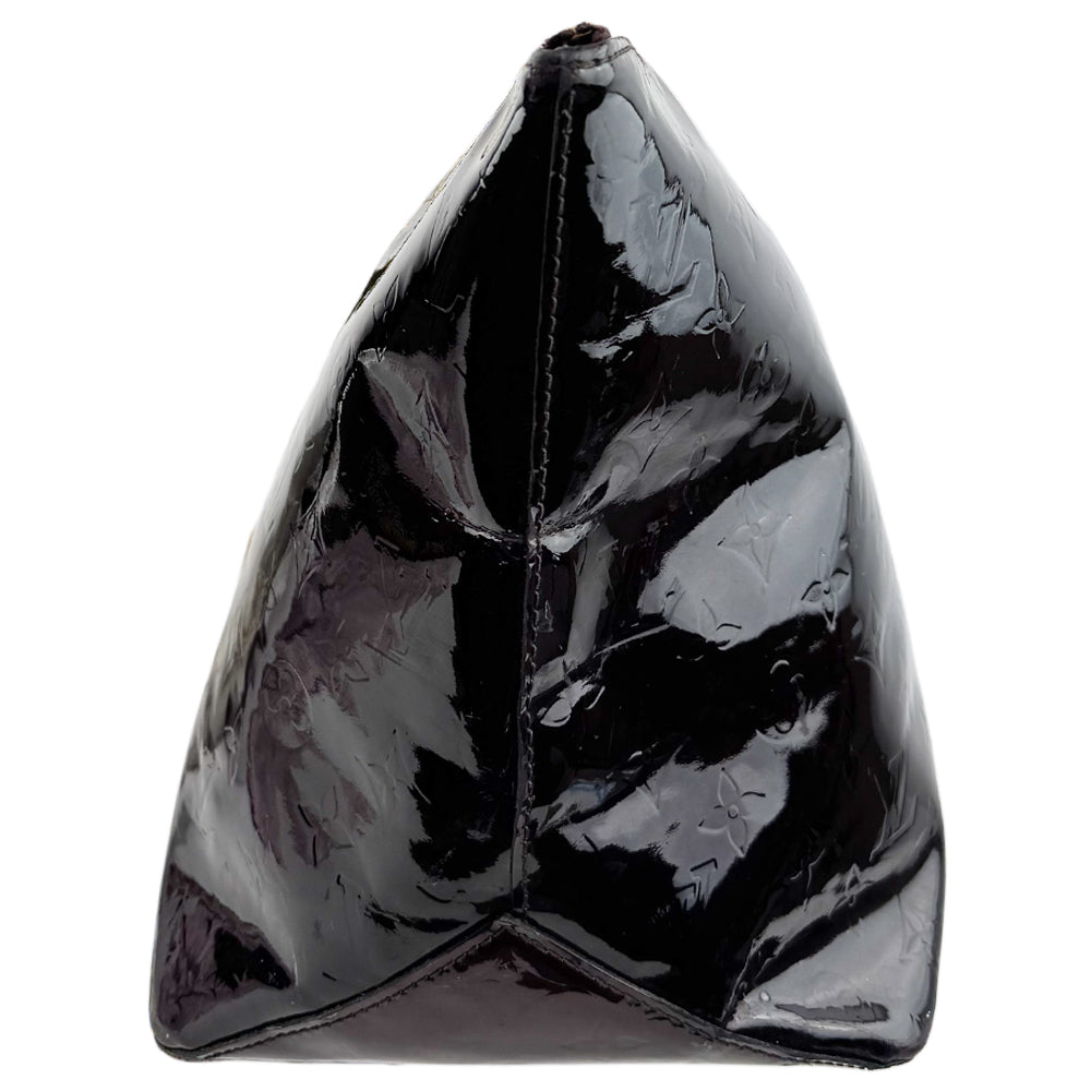 LOUIS VUITTON Burgundy Vernis Empreinte Monogram Bellevue Shoulder Bag LHQ1592