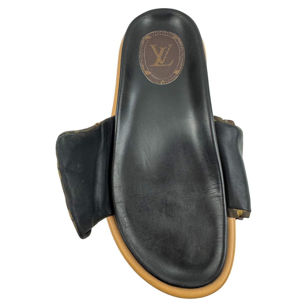 LOUIS VUITTON Monogram Pillow Pool Sliders Size 6 UK LHQ14594