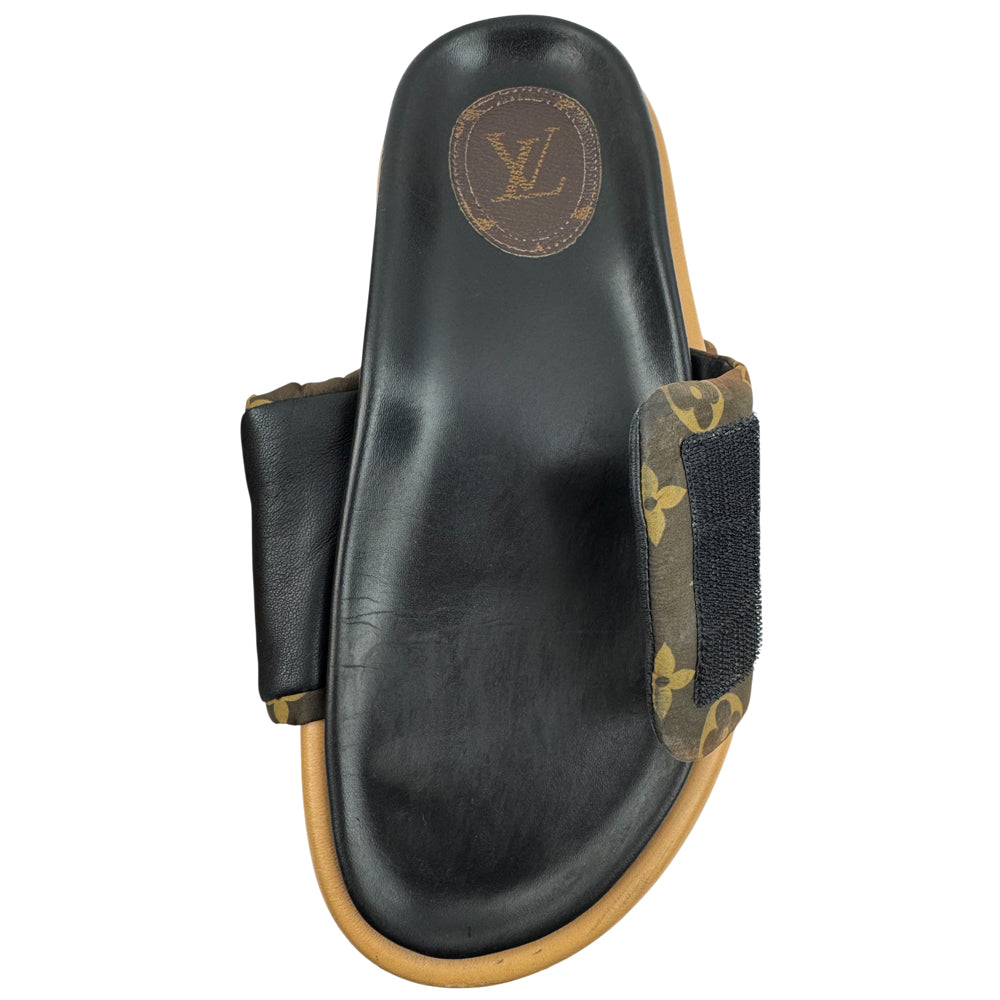 LOUIS VUITTON Monogram Pillow Pool Sliders Size 6 UK LHQ14594