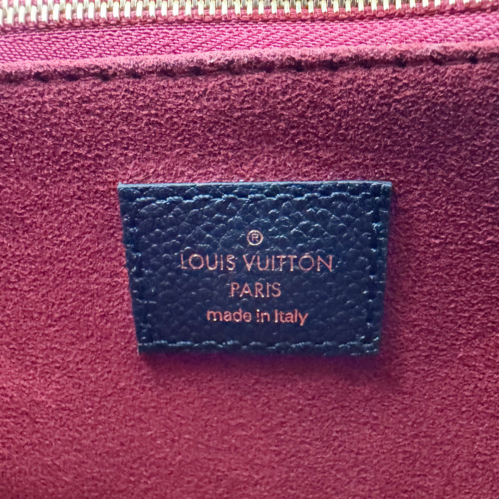 LOUIS VUITTON On The Go PM Empreinte Black Leather Monogram Shoulder Bag LHQ1595