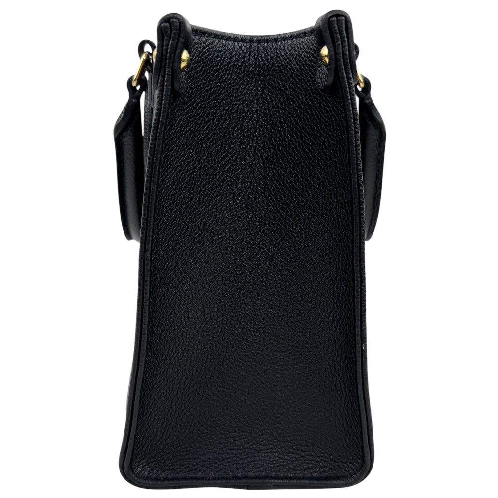 LOUIS VUITTON On The Go PM Empreinte Black Leather Monogram Shoulder Bag LHQ1595