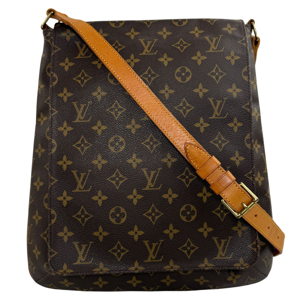 LOUIS VUITTON Musette Salsa GM Brown Monogram Shoulder Bag LHQ1599