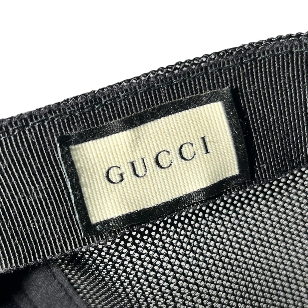 GUCCI GG Black Mesh Cap Adjustable LHQ160