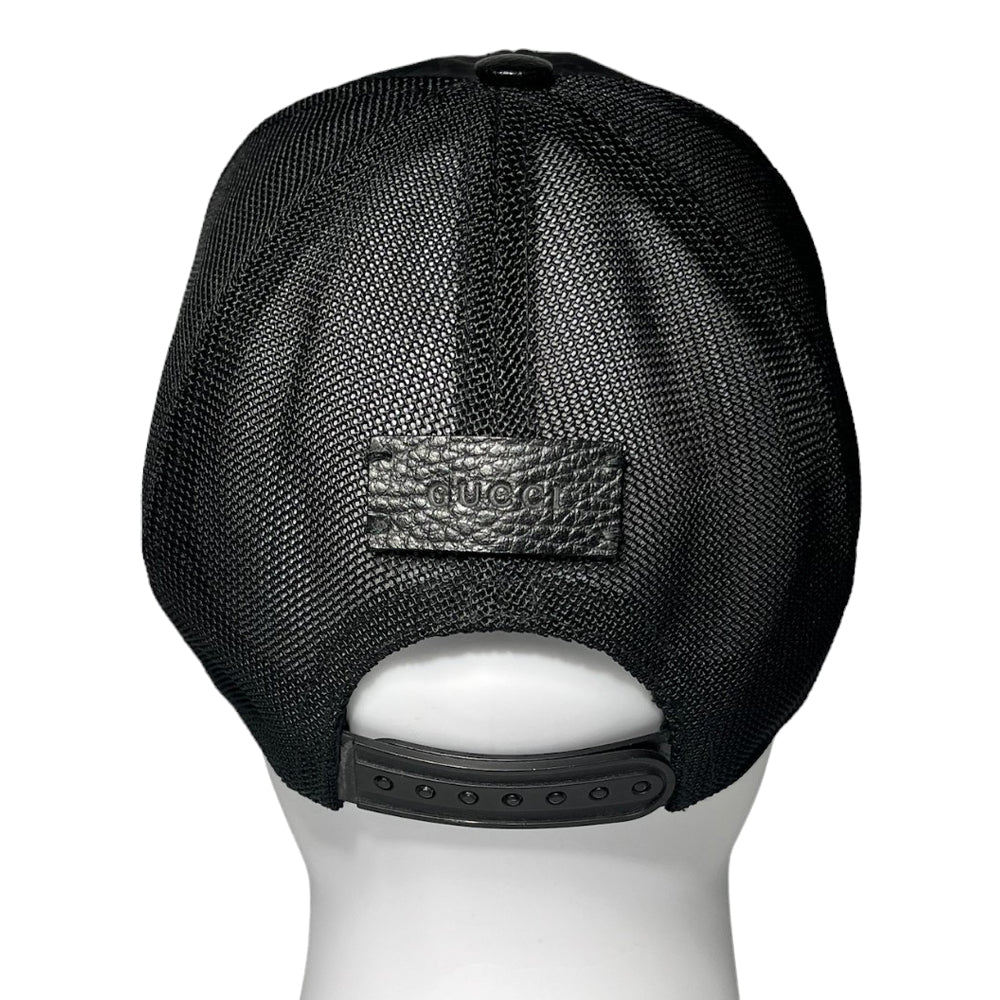 GUCCI GG Black Mesh Cap Adjustable LHQ160